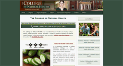 Desktop Screenshot of collegeofnaturalhealth.us