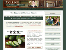Tablet Screenshot of collegeofnaturalhealth.us